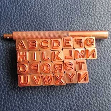 Popular Leather Alphabet Stamps-Buy Cheap Leather Alphabet Stamps lots ...