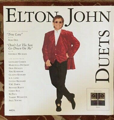 ELTON JOHN Duets original promotional poster | eBay