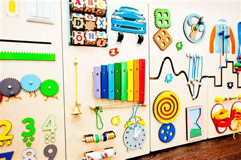 Montessori Furniture Interactive Sensory Wall Panel for Kids - Etsy ...