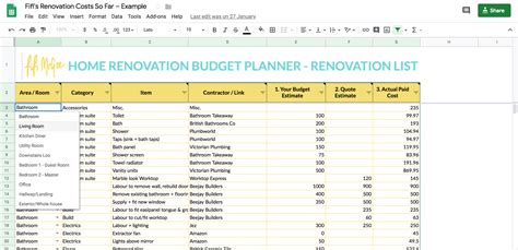 Home Renovation Budget Planner | Fifi McGee | Interiors + Renovation Blog