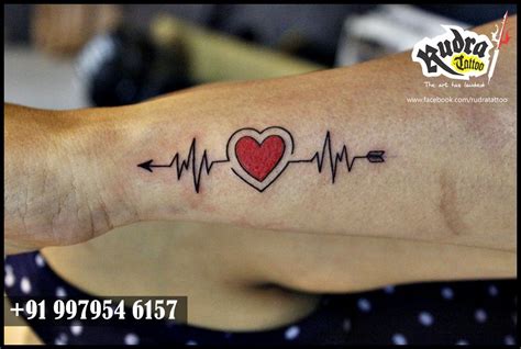 Heart beat #tattoo #rudratattoo | Heartbeat tattoo design, Heart tattoo ...