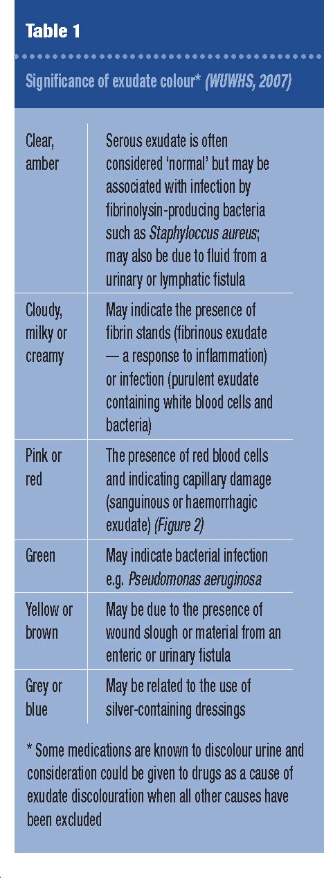 WOUND EXUDATE : WHAT IT IS AND HOW TO MANAGE IT | Semantic Scholar