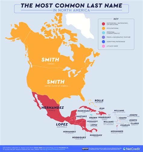 Fascinating Map Reveals the Most Common Surnames in Every Country ...