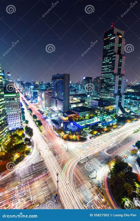 Gangnam District in Seoul City Stock Photo - Image of office, trail: 35827502