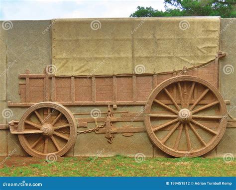 Jaw Cart On Laager Wall, Voortrekker Monument, Pretoria, South Africa Royalty-Free Stock Image ...