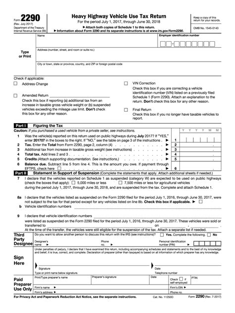 2290 Form - Fill Out and Sign Printable PDF Template | airSlate SignNow