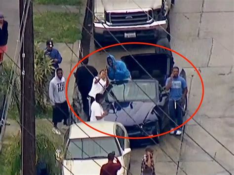 Watch the bizarre LA car chase that ended with selfies and high fives