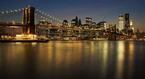 Brooklyn Bridge with Manhattan Skyline Foto & Bild | north america, united states, new york ...