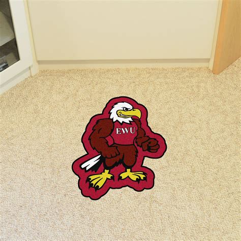 Eastern Washington University Mascot Mat - "EWU Eagle" Secondary Logo - Floor Rug - Area Rug