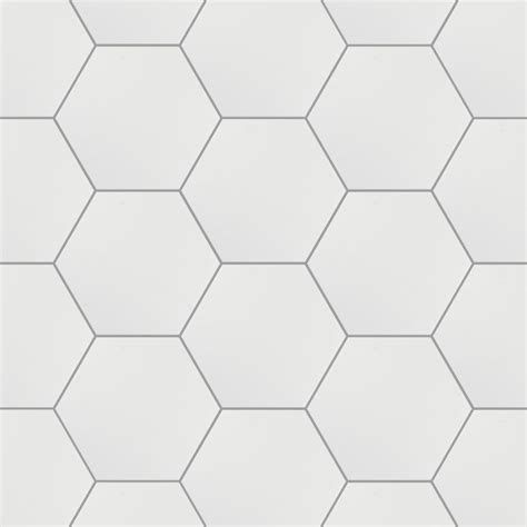a white hexagonal tile pattern that looks like hexagon tiles