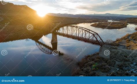 Bridge during sunset stock image. Image of travel, transport - 297992977