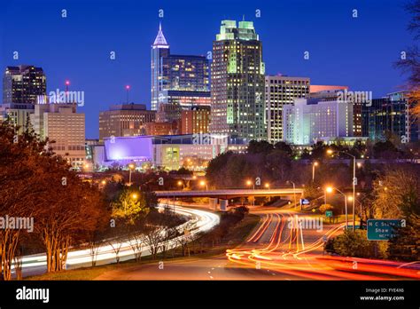 Raleigh, North Carolina, USA downtown city skyline Stock Photo - Alamy