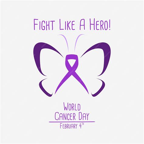 Premium Vector | World Cancer Day Vector illustration awareness ribbon