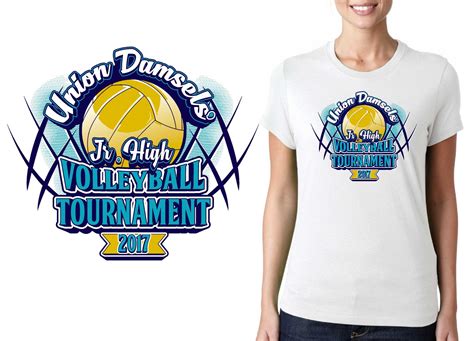 VOLLEYBALL TSHIRT LOGO DESIGN Union-School-District-Volleyball-Tournament BY UrArtStudio