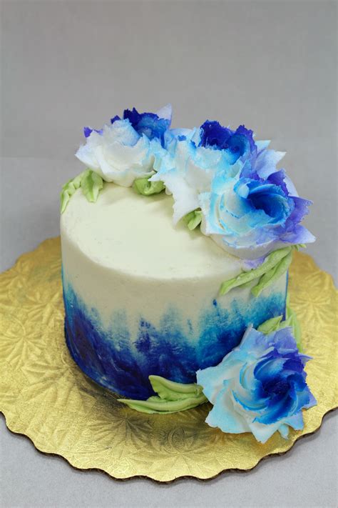 Blue Flowers Cake! 💙 Fall Birthday, 5th Birthday, Birthday Cake, Corporate Party, Specialty ...