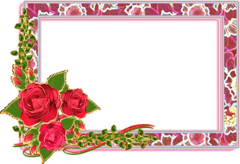 Download HD Flower Frame Png, Borders And Frames, Backgrounds Free ...