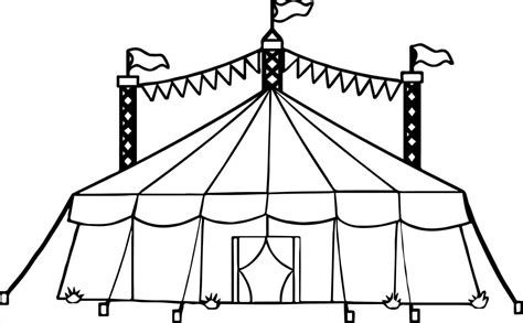 Circus Tent Drawing at PaintingValley.com | Explore collection of ...