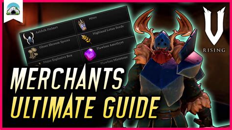 All about Merchants: Locations, Items & How to Trade - Ultimate Guide | V Rising - YouTube