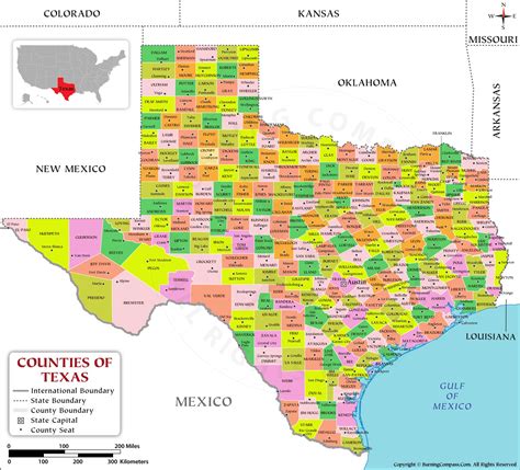 Buy Texas County Map Online, Purchase Texas County Map