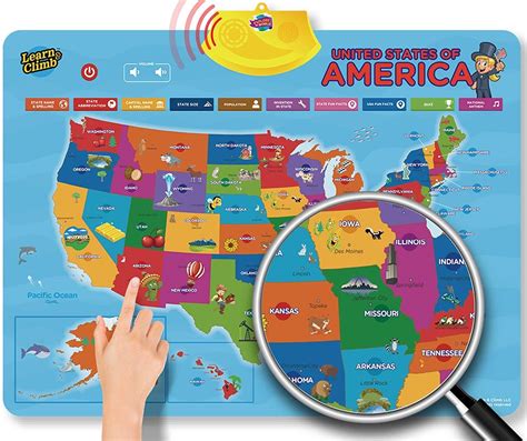 United States Interactive Talking Map for Kids Over 700 Facts for sale ...