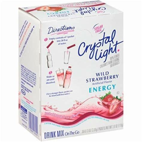 Crystal Light Sugar-Free Drink Mix 30 Packs - Wild Strawberry, 30 Packs ...