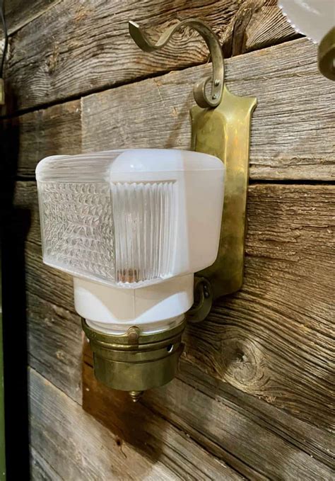 Antique Brass Wall Sconce - Historic House Salvage