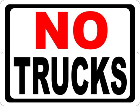 No Trucks Sign – Signs by SalaGraphics