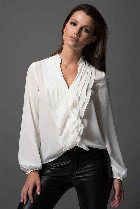 Victoria Ivory By The Shirt Company | Feminine shirts, Evening blouses, Women white blouse