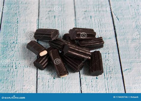 Black Licorice Candy stock photo. Image of confectionery - 174420746