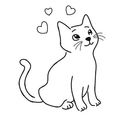 Cat outline clipart drawing pictures on Cliparts Pub 2020! 🔝