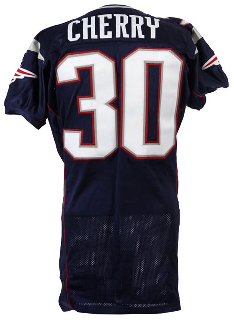 Lot Detail - 2002 Je'Rod Cherry New England Patriots Game Worn Home ...