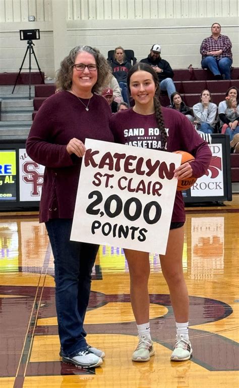 Alabama high school basketball: Sand Rock's Katelyn St. Clair enters rare club with 2,000 points