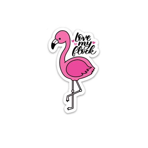 Flamingo Sticker / Waterproof Sticker / Flamingo Pun / Pink | Etsy Canada