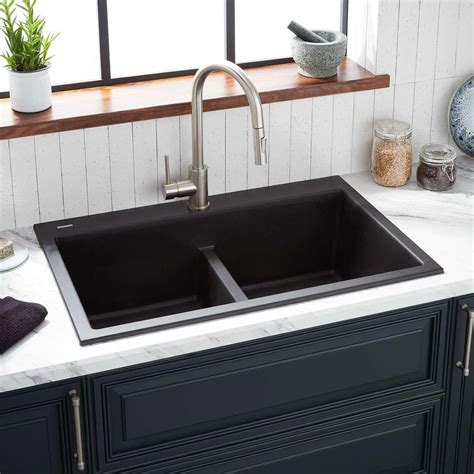 Black Kitchen Sink Drop In | Home Inspiration