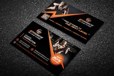 Fitness Gym Sports Business Card | Business Card Templates ~ Creative Market