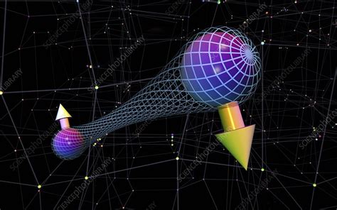 Quantum entanglement, illustration - Stock Image - C047/6690 - Science ...