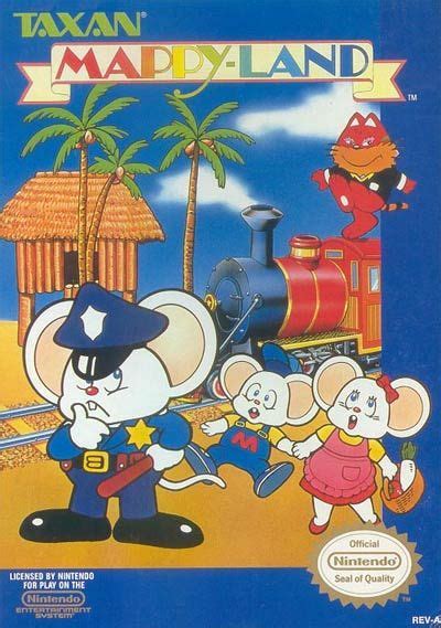 Mappy-Land (NES) - Taxan, 1989 | Retro video games, Retro gaming, Box art