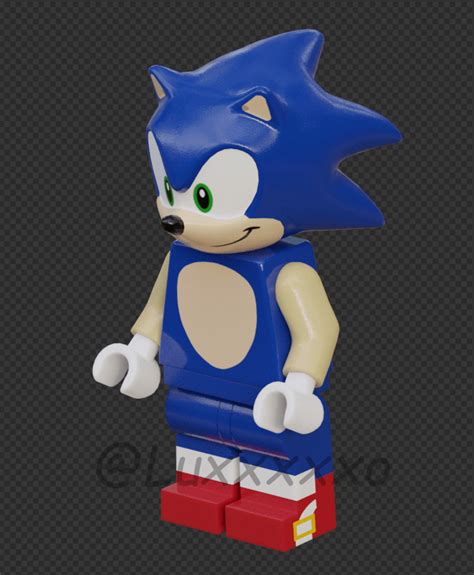 I remade the LEGO Sonic from the new LEGO sets trailer in 3D. : r ...