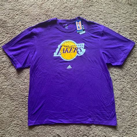 Los Angeles Lakers Adidas Purple T-Shirt on Mercari