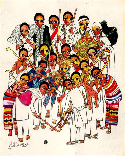 Ethiopian Christmas Painting by Yoseph Abate - Pixels