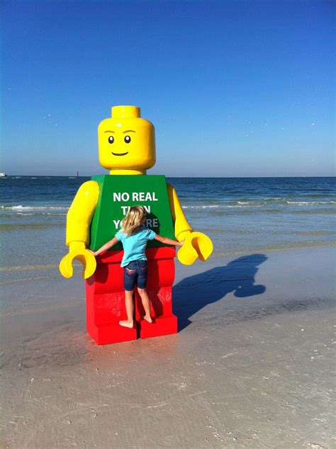 Lego Man On Beach