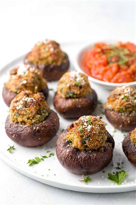 Stuffed Mushrooms Recipe with Italian Sausage | Jessica Gavin