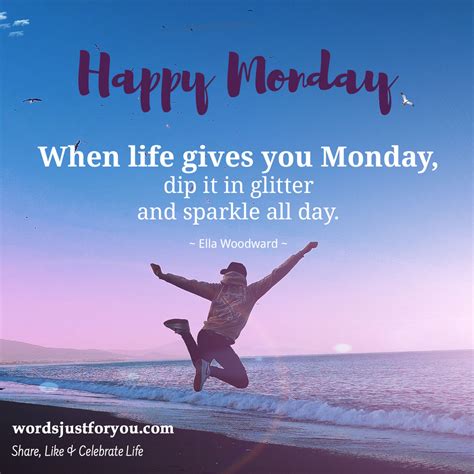 Happy Monday Quote X 10 » WordsJustforYou.com - Free Download Animated ...