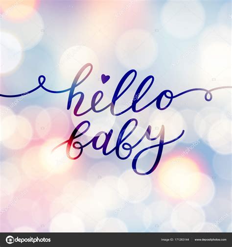 Hello baby lettering Stock Vector Image by ©redcollegiya #171263144