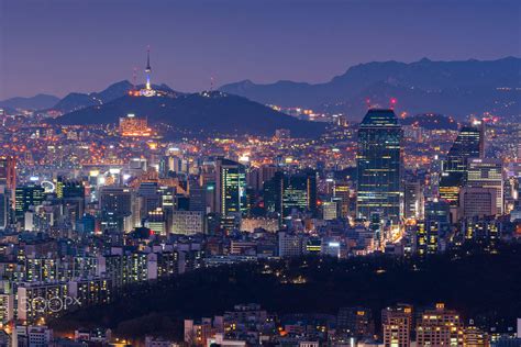 Seoul at night, South Korea city skyline. by Nattanai CJ. / 500px