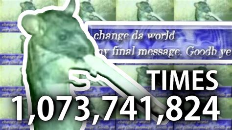 CHANGE DA WORLD - 1,073,741,824 times | 4k - YouTube