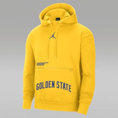 Golden State Warriors Courtside Statement Edition Men's Jordan NBA Fleece Pullover Hoodie. Nike.com