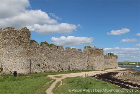 South Wall, Roman Fort, Portchester Castle, Portchester - Beautiful ...