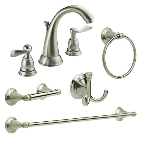 Shop Delta Windemere Brushed Nickel Bathroom Hardware Set at Lowes.com