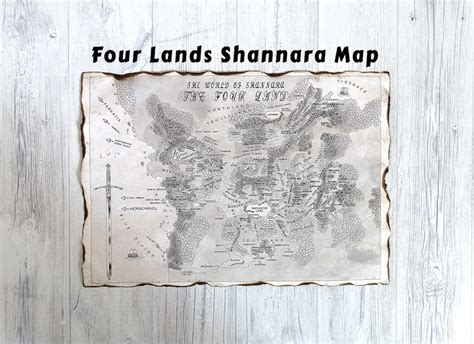 The Four Lands Shannara Map, the Realm of Shannara Map, the Shannara Chronicles Map, the Sword ...